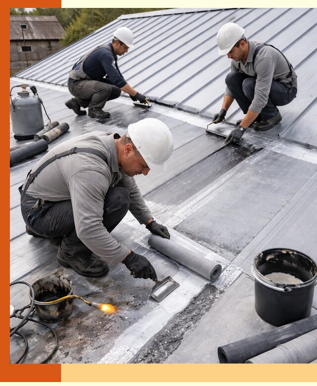 Гидроизоляция металлической кровли с гарантией в Лиски