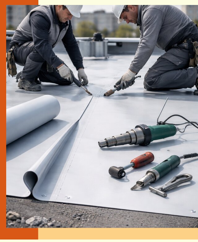 Гидроизоляция мембранной кровли в Лиски: монтаж и ремонт быстро