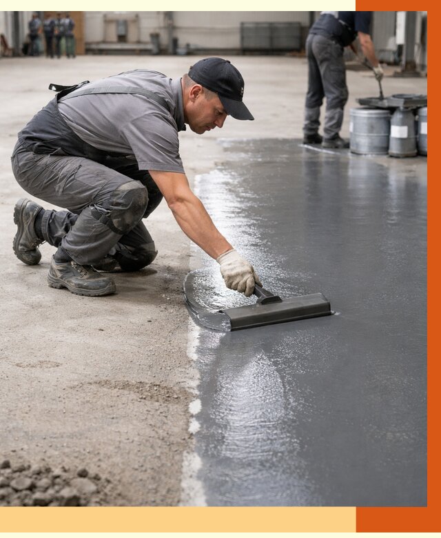 Гидроизоляция промышленного пола в Лиски от 1313 руб./м2 — ТепломастерЛск специалисты под ключ