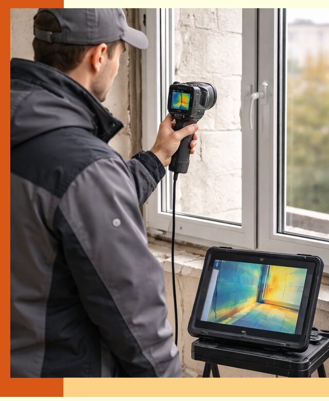 Тепловизионное обследование дома в Лиски для выявления утечек тепла