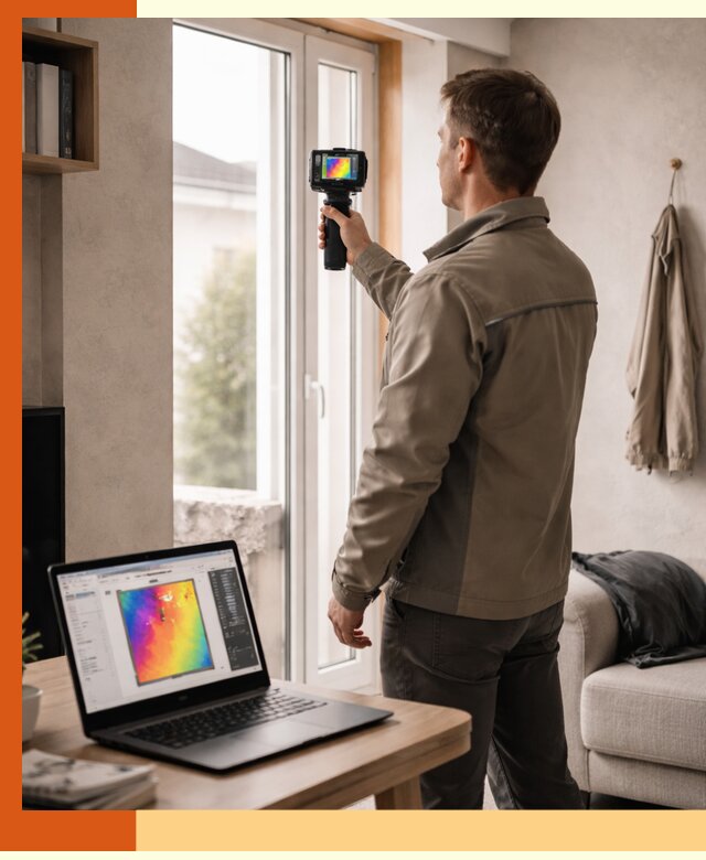 Тепловизионное обследование квартиры в Лиски для поиска утечек тепла