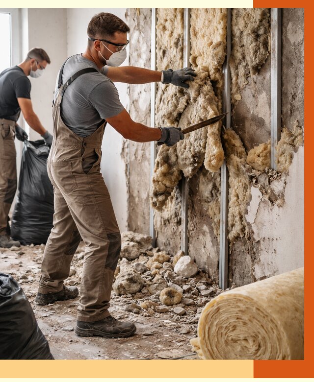 Демонтаж старого утеплителя в Лиски от 3829 руб. — работы под ключ | ТепломастерЛск