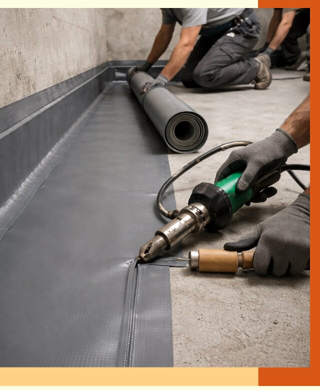 Монтаж гидроизоляционной мембраны в Лиски от 1089 руб/м2 | ТепломастерЛск