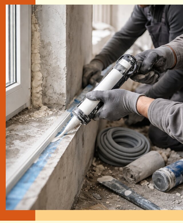 Герметизация стыков и примыканий зданий в Лиски