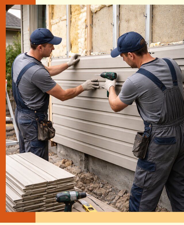 Монтаж сайдинга после утепления в Лиски качественно и надежно